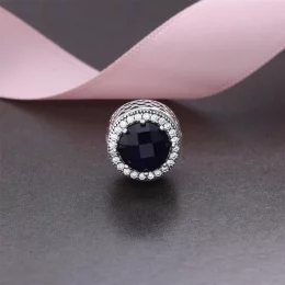 Charms PANDORA Ciemnoniebieskie serca