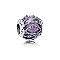 Charms PANDORA Fioletowe sploty winorośli