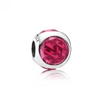 Charms PANDORA Purpurowe promienne kropelki