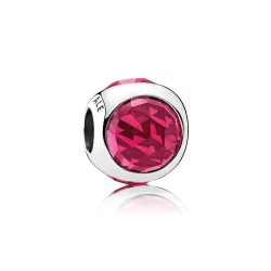 Charms PANDORA Purpurowe promienne kropelki