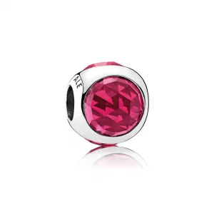 Charms PANDORA Purpurowe promienne kropelki
