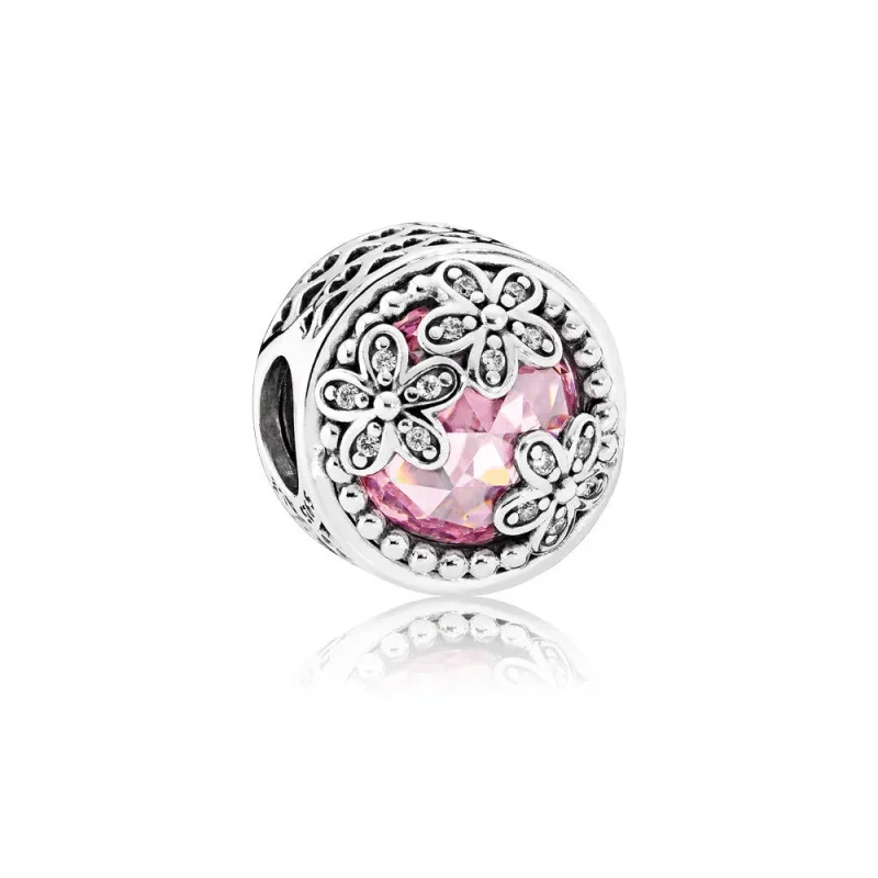 (zdjęcie do) Charms PANDORA Różowe stokrotki