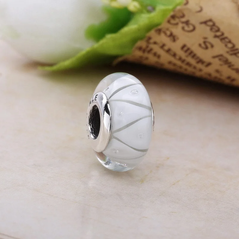 (zdjęcie do) PANDORA White Looking Glass Bead - Wyświetl 2