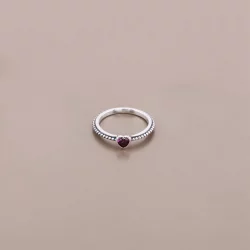 PANDORA Delicate Red Heart Ring