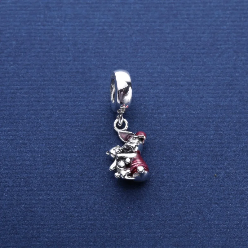 (zdjęcie do) PANDORA Disney Piglet Transparent Cerise Enamel Charm - Wyświetl 2