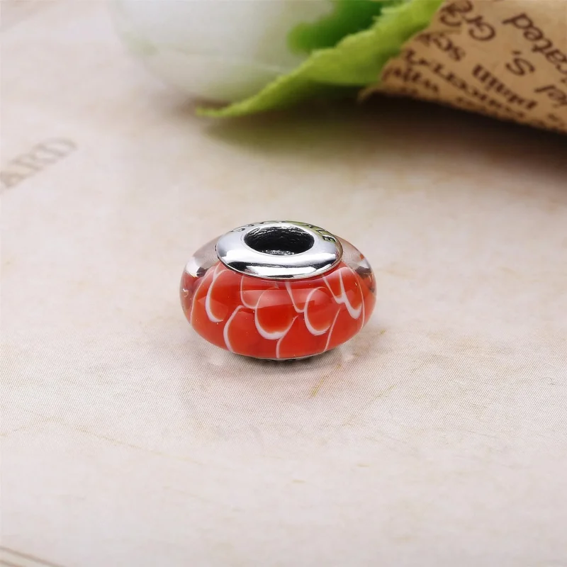 (zdjęcie do) PANDORA Mint Glitter Murano Bead - Wyświetl 3