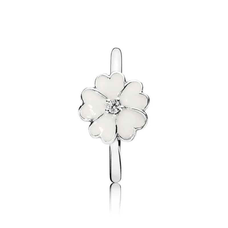 (zdjęcie do) PANDORA White Primrose Ring - Wyświetl 2