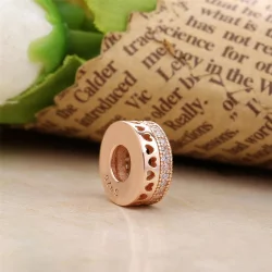 Charms PANDORA Rose kiery