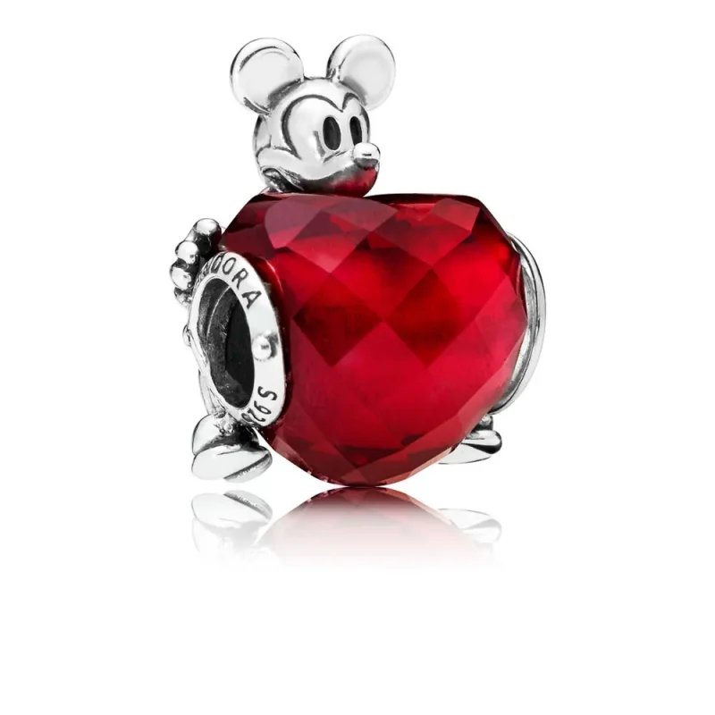 (zdjęcie do) Charms PANDORA Serce miłości Mikiego i Minnie