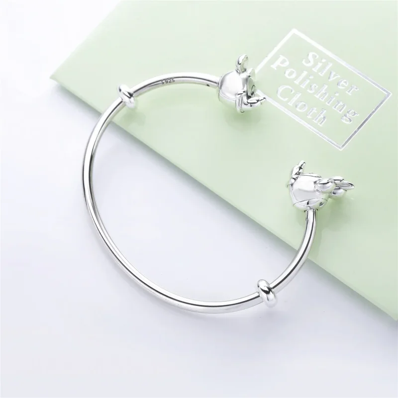 (zdjęcie do) Srebrna bransoletka bangle z Myszkami Miki i Minnie, PANDORA PL - Wyświetl 3