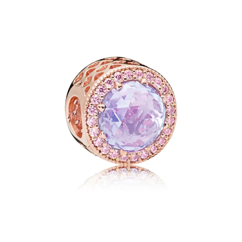 (zdjęcie do) Charms Lawendowe Promienne Serca, PANDORA Rose
