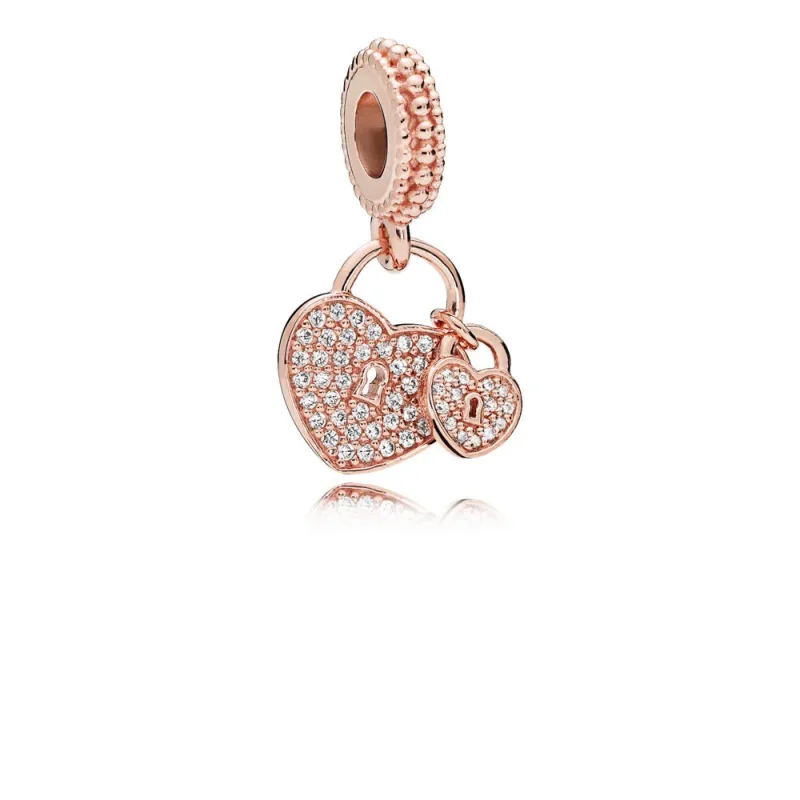 (zdjęcie do) Zawieszka Kocham zamki, PANDORA Rose