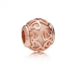 Charms Serca Filigranowe, PANDORA Rose