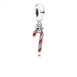Zawieszka Sparkling Candy Cane, Srebro, PANDORA PL