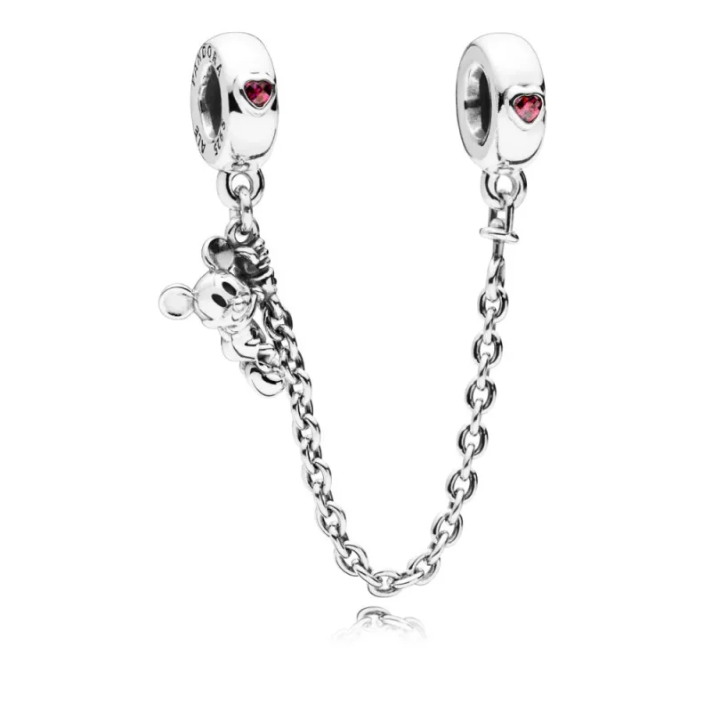 (zdjęcie do) Łańcuszek zabezpieczający Disney, Wspinaczka Mickey ze Srebro, PANDORA PL