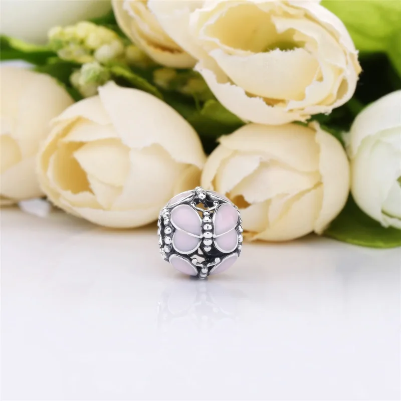 (zdjęcie do) Charms Różowe motyle, Srebro 0,925, Emalia – PANDORA PL - Wyświetl 2