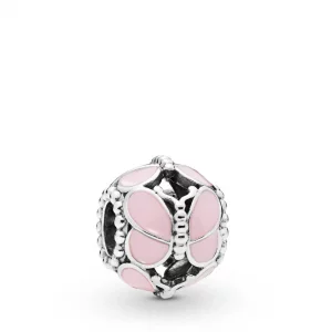 Charms Różowe motyle, Srebro 0,925, Emalia – PANDORA PL