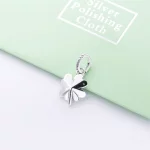 Zawieszka Szczęśliwa koniczyna, Srebro Kryształ – PANDORA