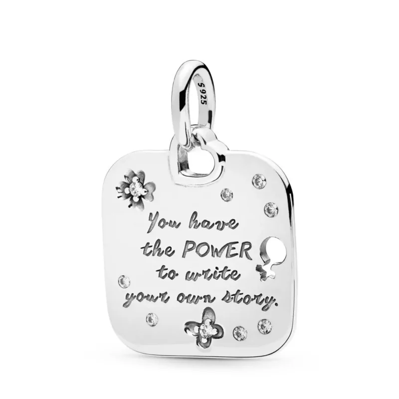 (zdjęcie do) Zawieszka Girl Power, Srebro 0,925, Cyrkonia sześcienna – PANDORA