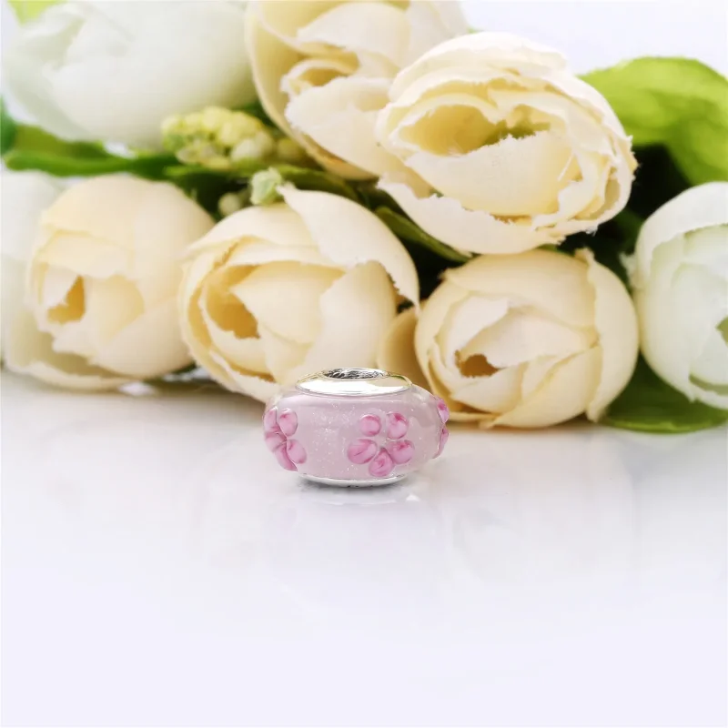 (zdjęcie do) Charms Różowy kwiat, Srebro 0,925, Szkło – PANDORA PL - Wyświetl 4