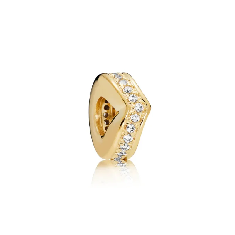 (zdjęcie do) Separator wishbone PANDORA Shine, cyrkonia sześcienna