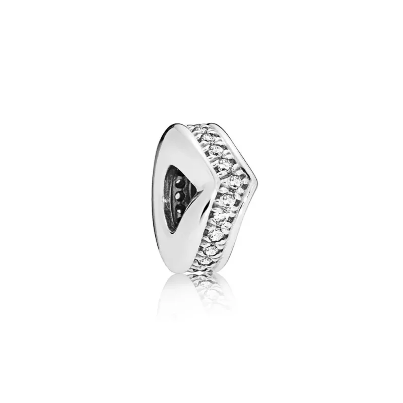 (zdjęcie do) Srebrny separator wishbone, cyrkonia sześcienna, PANDORA PL