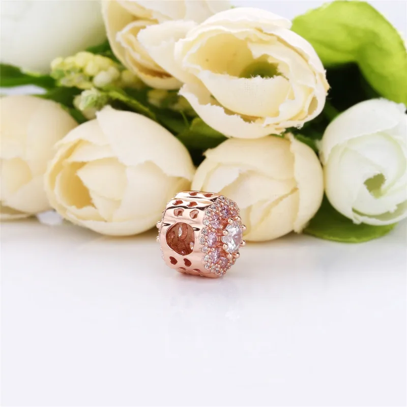(zdjęcie do) Charms Błyszczący różowy kwiat, Pandora Rose, PANDORA Rose/MET, R - Wyświetl 3