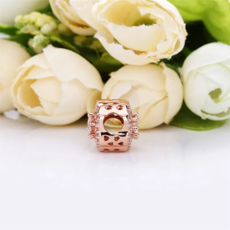 (zdjęcie do) Charms Błyszczący różowy kwiat, Pandora Rose, PANDORA Rose/MET, R - Wyświetl 4