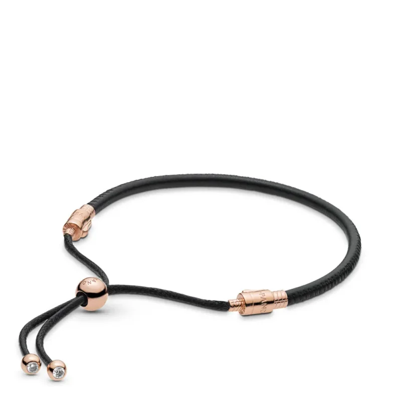 (zdjęcie do) Bransoletka skórzana Pandora Rose 588059CBK