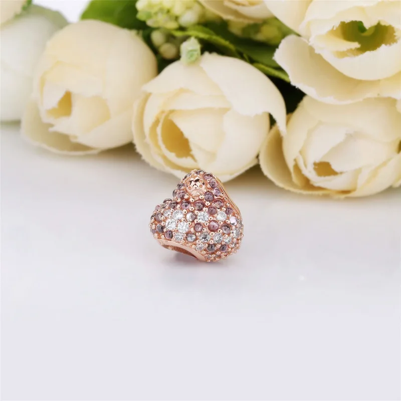 (zdjęcie do) Charms Błyszczące serce biedronki, Pandora Rose 787894NPOMX - Wyświetl 3