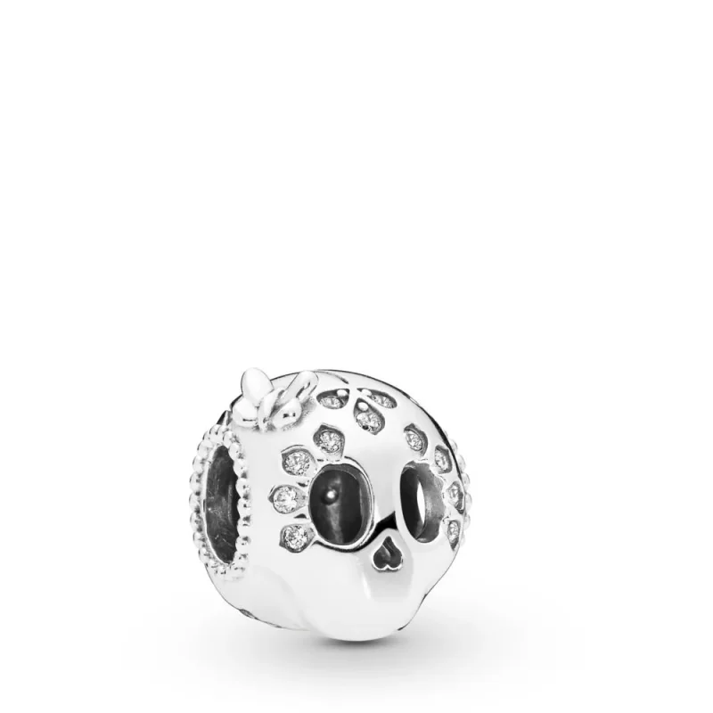 (zdjęcie do) Charms PANDORA Błyszcząca czaszka 797866CZ