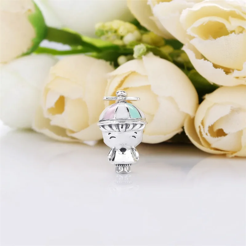 (zdjęcie do) Charms PANDORA Chłopiec w czapce 798015ENMX - Wyświetl 2