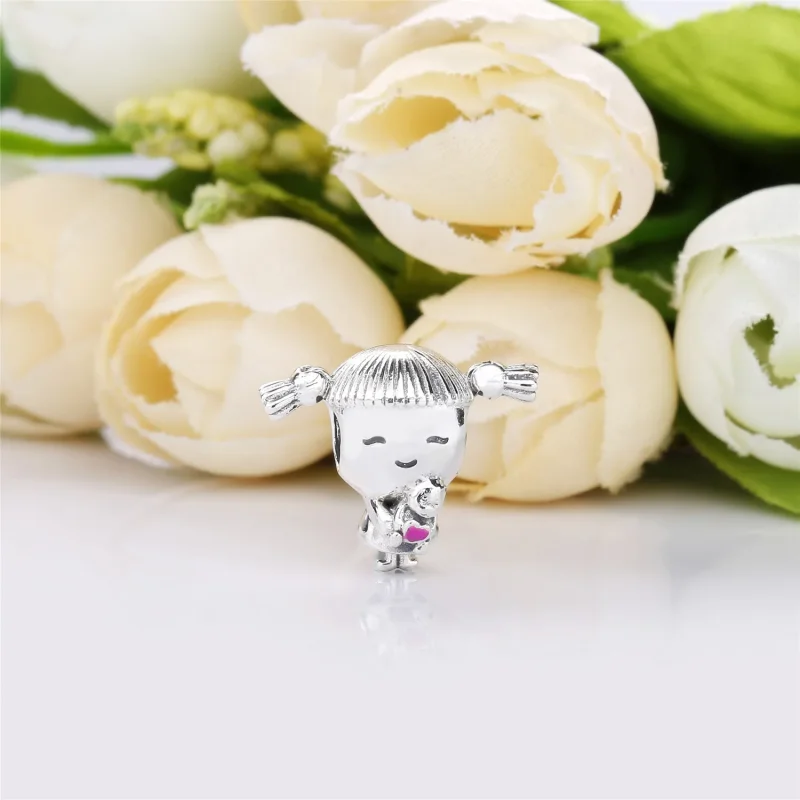 (zdjęcie do) Charms PANDORA Dziewczynka z warkoczykami 798016EN160 - Wyświetl 2