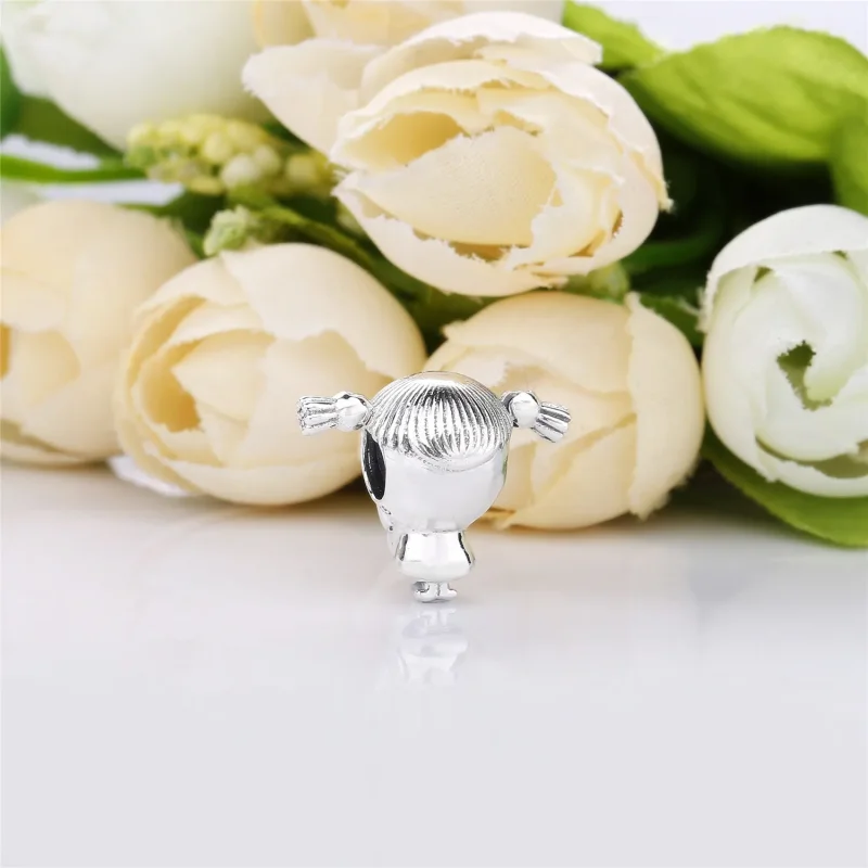 (zdjęcie do) Charms PANDORA Dziewczynka z warkoczykami 798016EN160 - Wyświetl 3