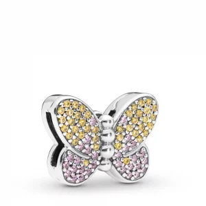 Charms PANDORA Kolorowy motyl 797864CZM