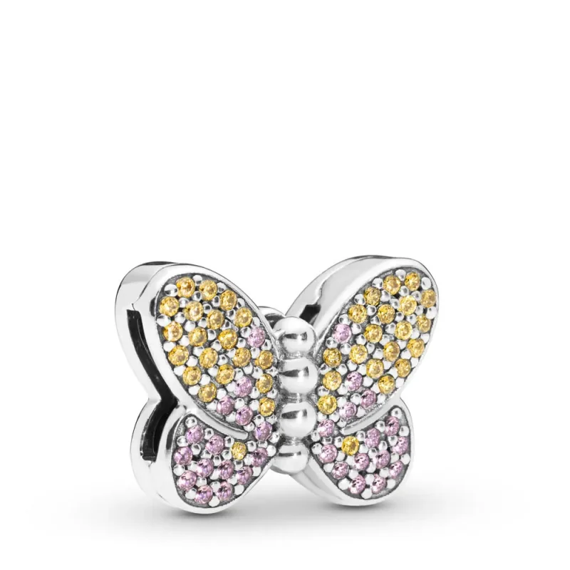 (zdjęcie do) Charms PANDORA Kolorowy motyl 797864CZM