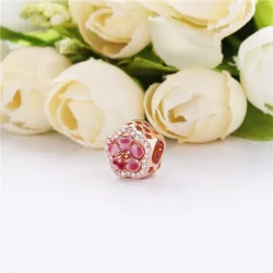 Charms PANDORA Kwiat musującego kwiatu brzoskwini 788079CZ