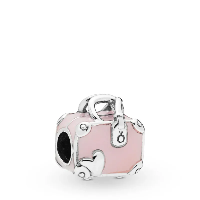 (zdjęcie do) Charms PANDORA Różowa torba podróżna 798063EN124