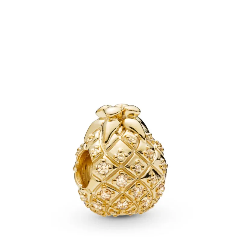 (zdjęcie do) Charms Złoty ananas, Pandora Shine 767904CCZ