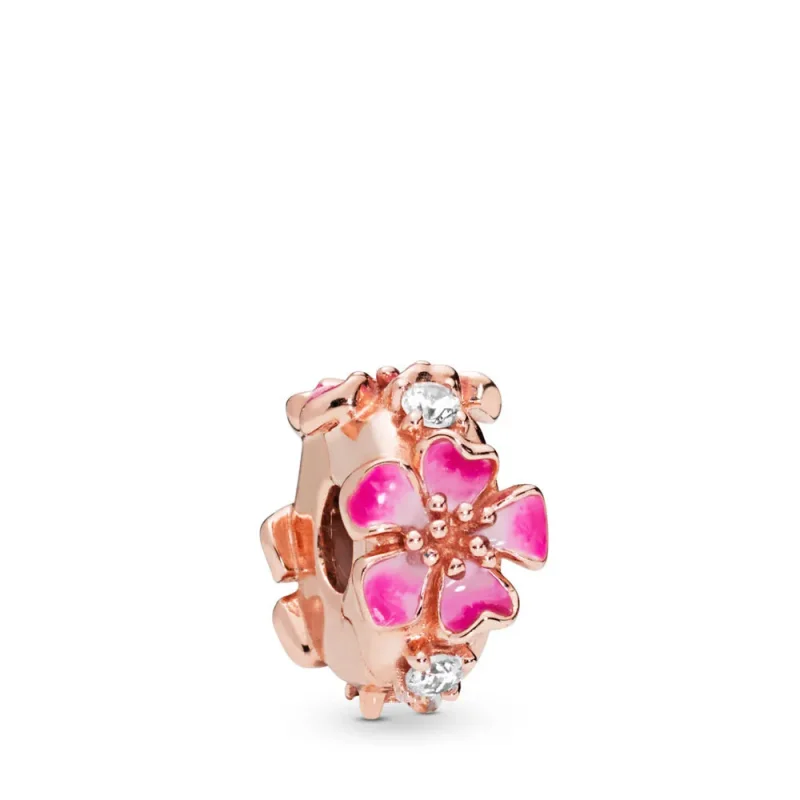 (zdjęcie do) Klips PANDORA Kwiat brzoskwini 788099CZ
