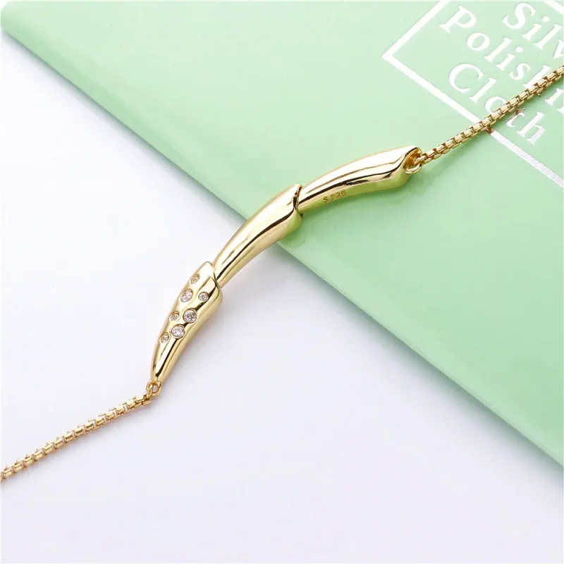 (zdjęcie do) Naszyjnik Łodyga kwiatowa, Pandora Shine 367958CZ-50 - Wyświetl 3