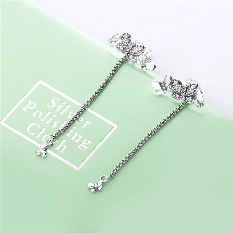 (zdjęcie do) Srebrne kolczyki PANDORA Olśniewające motyle 297964CZ - Wyświetl 2