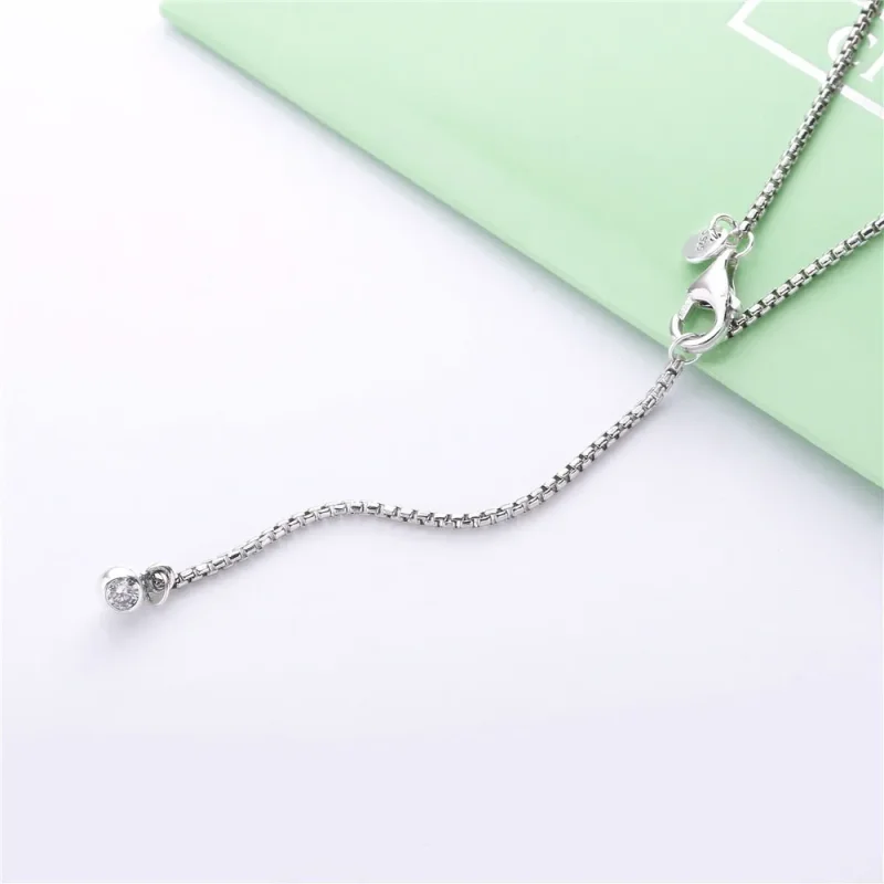 (zdjęcie do) Srebrny naszyjnik PANDORA 397911CZ - Wyświetl 4