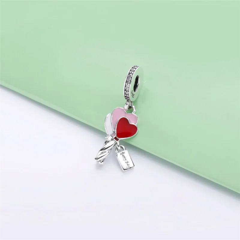 (zdjęcie do) Zawieszka PANDORA Balonowe serca 798076CZ - Wyświetl 2