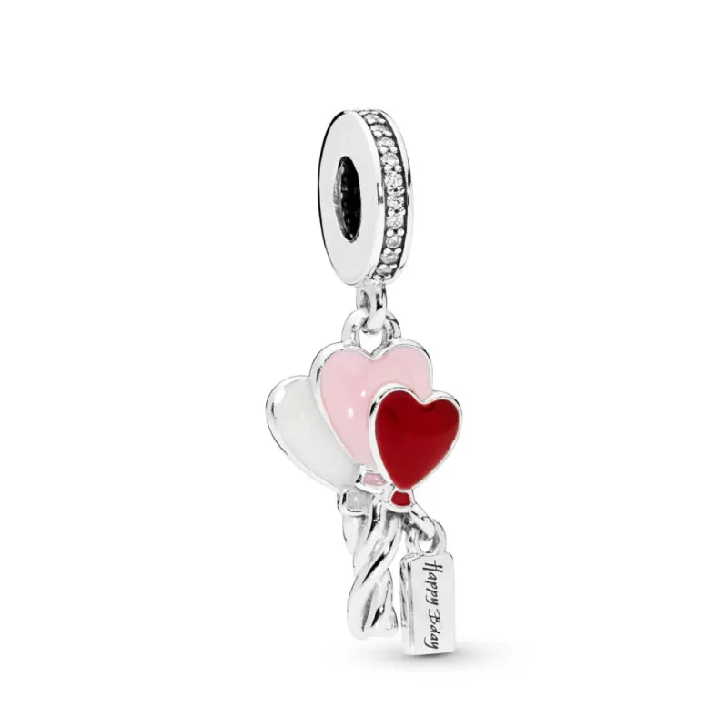 (zdjęcie do) Zawieszka PANDORA Balonowe serca 798076CZ