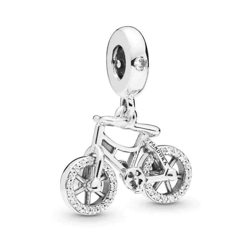 (zdjęcie do) Zawieszka PANDORA Błyszczący rower 797858CZ