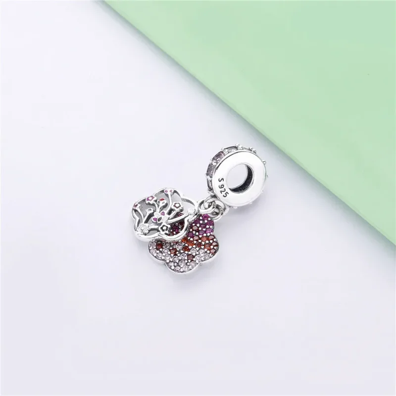 (zdjęcie do) Zawieszka PANDORA Pavé Kwiat brzoskwini 798112NCCMX - Wyświetl 3