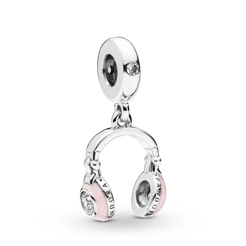 (zdjęcie do) Zawieszka PANDORA Różowe słuchawki 797902EN160