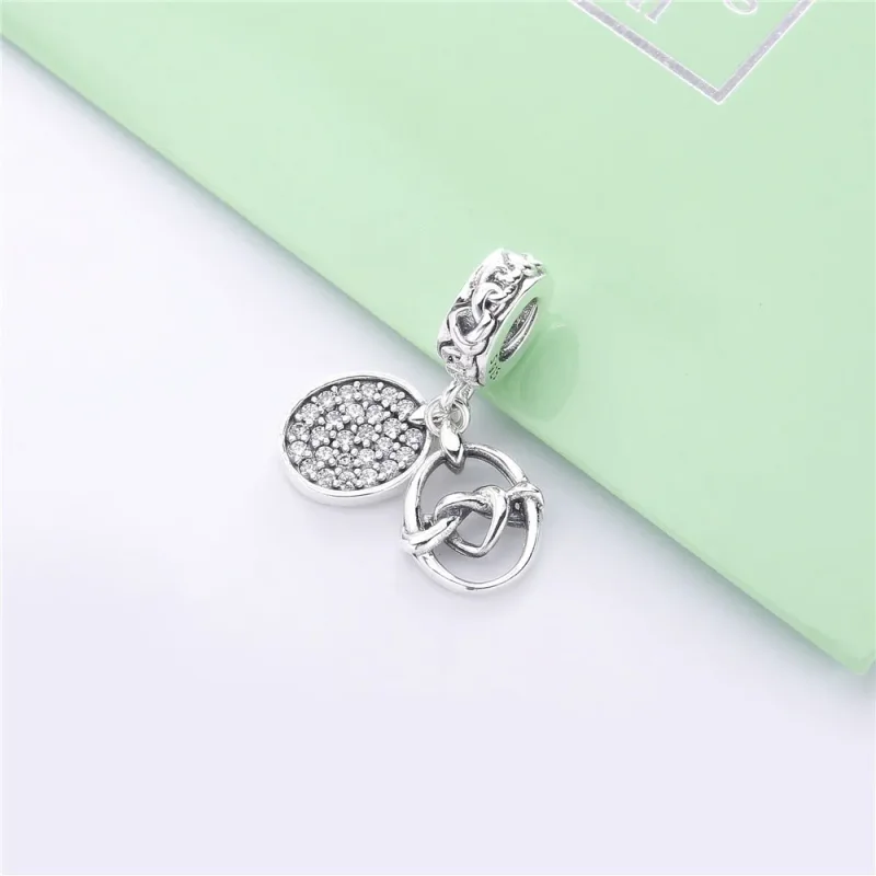 (zdjęcie do) Zawieszka PANDORA Zaplątane serca 798095CZ - Wyświetl 2