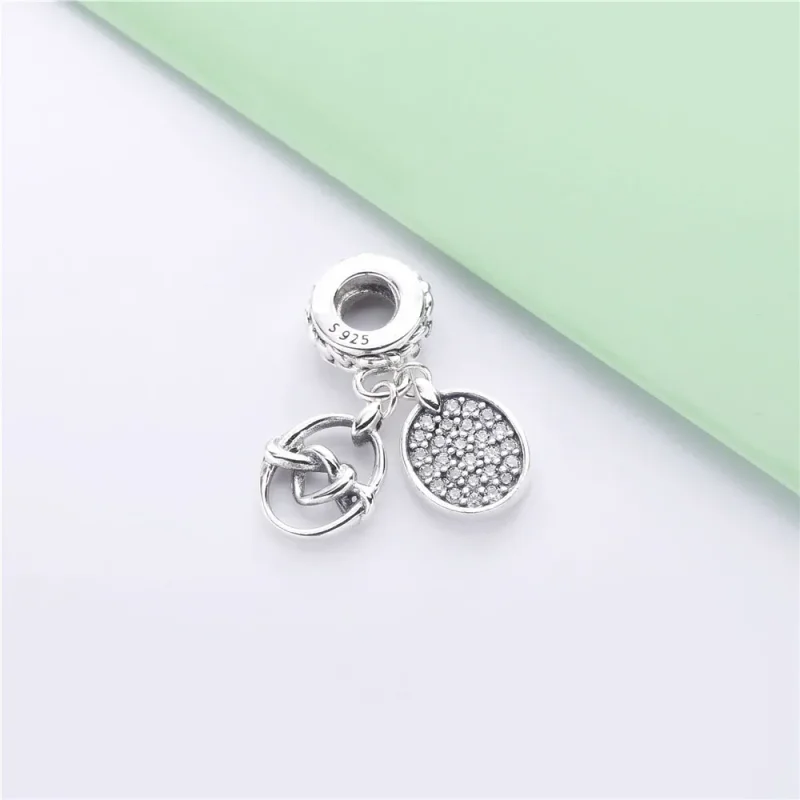 (zdjęcie do) Zawieszka PANDORA Zaplątane serca 798095CZ - Wyświetl 3